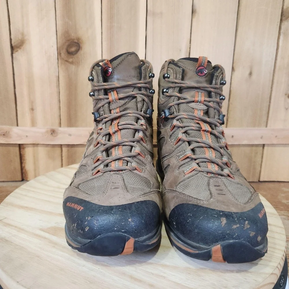Mammut Granite GTX Boots Mens 11.5 Brown Nubuck Vibram Hiking Waterproof
